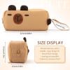 imageCICIMELON Cartoon Pencil Case Large Capacity Pen Pouch with Embroidered Animal Design School Supplies Bag for Kids Teens Students Gray DogBrown Capybara