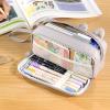 imageCICIMELON Cartoon Pencil Case Large Capacity Pen Pouch with Embroidered Animal Design School Supplies Bag for Kids Teens Students Gray DogGray Dog