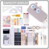 imageCICIMELON Cartoon Pencil Case Large Capacity Pen Pouch with Embroidered Animal Design School Supplies Bag for Kids Teens Students Gray DogGray Dog