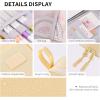 imageCICIMELON Durable Pen Pencil Case Big Storage Pen Pouch Bag for School Supplies Office College Teen Girls Adults PurpleBeige