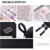imageCICIMELON Durable Pen Pencil Case Big Storage Pen Pouch Bag for School Supplies Office College Teen Girls Adults PurpleBlack