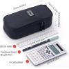 imageCICIMELON Durable Pen Pencil Case Big Storage Pen Pouch Bag for School Supplies Office College Teen Girls Adults PurpleBlack