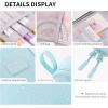 imageCICIMELON Durable Pen Pencil Case Big Storage Pen Pouch Bag for School Supplies Office College Teen Girls Adults PurpleLight Blue