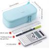 imageCICIMELON Durable Pen Pencil Case Big Storage Pen Pouch Bag for School Supplies Office College Teen Girls Adults PurpleLight Blue