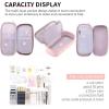 imageCICIMELON Durable Pen Pencil Case Big Storage Pen Pouch Bag for School Supplies Office College Teen Girls Adults PurplePink