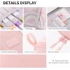 imageCICIMELON Durable Pen Pencil Case Big Storage Pen Pouch Bag for School Supplies Office College Teen Girls Adults PurplePink