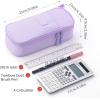 imageCICIMELON Durable Pen Pencil Case Big Storage Pen Pouch Bag for School Supplies Office College Teen Girls Adults PurplePurple