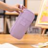 imageCICIMELON Durable Pen Pencil Case Big Storage Pen Pouch Bag for School Supplies Office College Teen Girls Adults PurplePurple