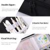 imageCICIMELON Durable Pen Pencil Case Big Storage Pen Pouch Bag for School Supplies Office College Teen Girls Adults PurpleUpgraded Black