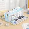 imageCICIMELON Large Capacity Pencil Case 3 Compartment Pouch Pen Bag for School Teen Girl Boy Men Women BeigeDream