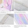 imageCICIMELON Large Capacity Pencil Case 3 Compartment Pouch Pen Bag for School Teen Girl Boy Men Women BeigeMeteor