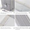 imageCICIMELON Large Capacity Pencil Case 3 Compartment Pouch Pen Bag for School Teen Girl Boy Men Women GrayGray