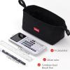 imageCICIMELON Pencil Case Large Capacity Pencil Pouch Pen Bag for School Teen Girl Boy Men WomenBlack