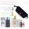 imageCICIMELON Pencil Case Large Capacity Pencil Pouch Pen Bag for School Teen Girl Boy Men WomenBlack