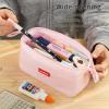 imageCICIMELON Pencil Case Large Capacity Pencil Pouch Pen Bag for School Teen Girl Boy Men WomenLight Pink