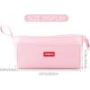 imageCICIMELON Pencil Case Large Capacity Pencil Pouch Pen Bag for School Teen Girl Boy Men WomenLight Pink