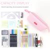 imageCICIMELON Pencil Case Large Capacity Pencil Pouch Pen Bag for School Teen Girl Boy Men WomenLight Pink