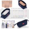 imageCICIMELON Pencil Case Large Capacity Pencil Pouch Pen Bag for School Teen Girl Boy Men WomenNavy