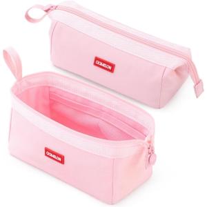 imageCICIMELON Pencil Case Large Capacity Pencil Pouch Pen Bag for School Teen Girl Boy Men WomenLight Pink