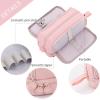 imageCICIMELON Large Capacity Pen Pencil Case with 4 Compartments MultiSlot Pencil Pouch Bag Aesthetic School Supplies Organizer for Teen Girls Women Adults NavyPink