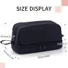 imageCICIMELON Large Capacity Pen Pencil Case with 4 Compartments MultiSlot Pencil Pouch Bag Aesthetic School Supplies Organizer for Teen Girls Women Adults NavyBlack