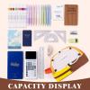 imageCICIMELON Large Capacity Pencil Case Cute Aesthetic Pencil Pouch with 3 Compartments Big Pencil Bag Organizer for School Supplies Pen Holder for Kids Girls Boys StudentsBrown Base